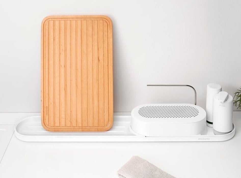 Комплект за мивка Brabantia - SinkStyle, Mineral Fresh White, 4 части