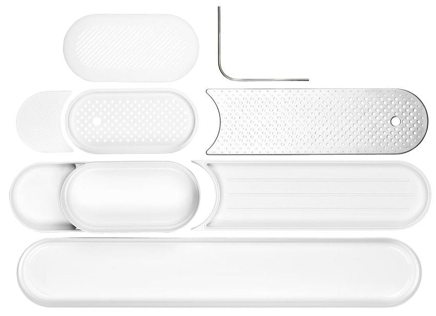 Комплект за мивка Brabantia - SinkStyle, Mineral Fresh White, 2 части