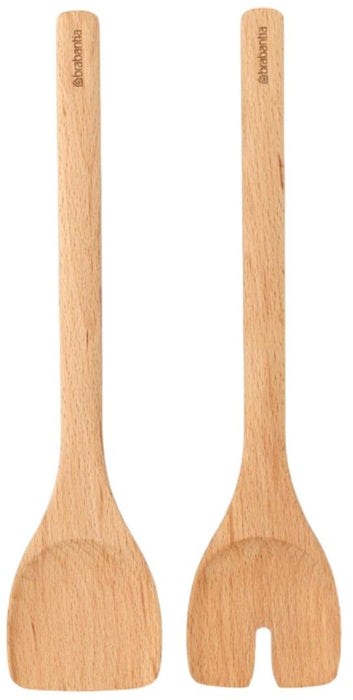 Комплект прибори за сервиране на салата Brabantia - Profile Wooden, 2 броя