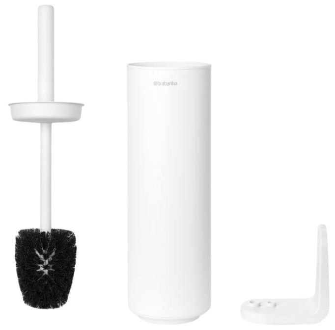 Четка за тоалетна със стойка Brabantia - MindSet, Mineral Fresh White