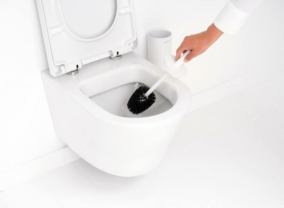 Четка за тоалетна със стойка Brabantia - MindSet, Mineral Fresh White