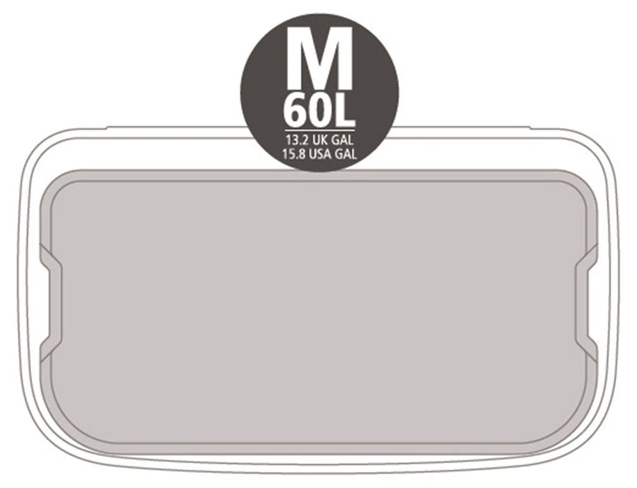 Кош за отпадъци Brabantia - Bo Pedal, 60 l, Mineral Concrete Grey