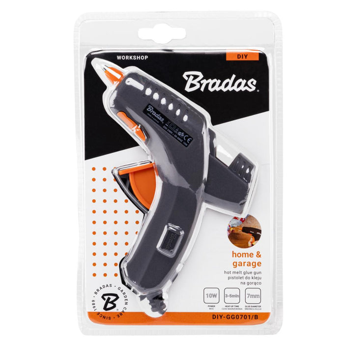 ПИСТОЛЕТ ЗА ТОПЛО ЛЕПЕНЕ Ф7 10W BRADAS