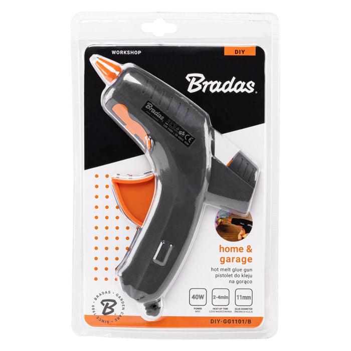 ПИСТОЛЕТ ЗА ТОПЛО ЛЕПЕНЕ Ф11 40W BRADAS