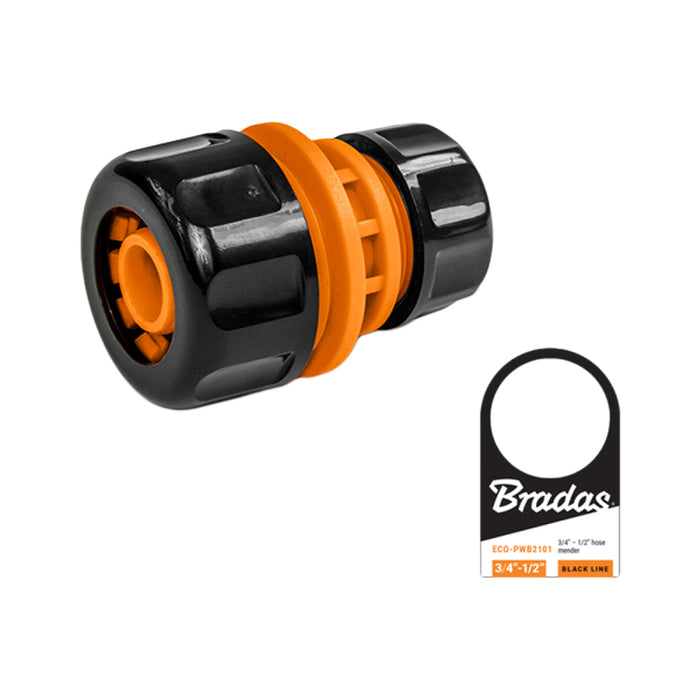 КОНЕКТОР 3/4", 1/2" BLACK LINE BRADAS ECO-PWB2101