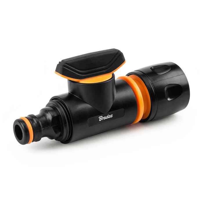КРАН С КОНЕКТОР И БЪРЗА ВРЪЗКА BLACK LINE BRADAS ECO-PWB2241