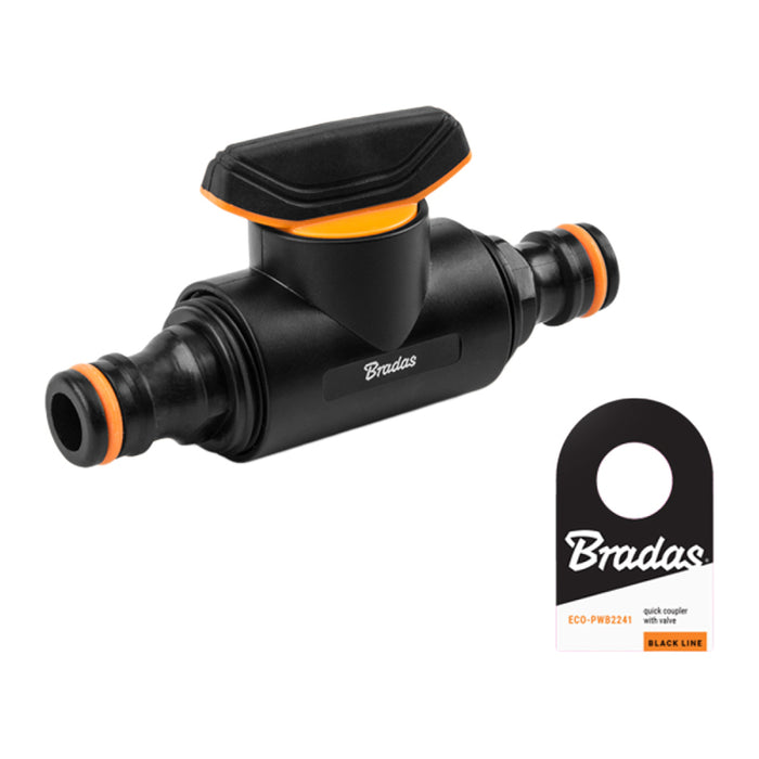 КРАН С ДВА ИЗХОДА ЗА БЪРЗО СВЪРЗВАНЕ BLACK LINE BRADAS ECO-PWB2242