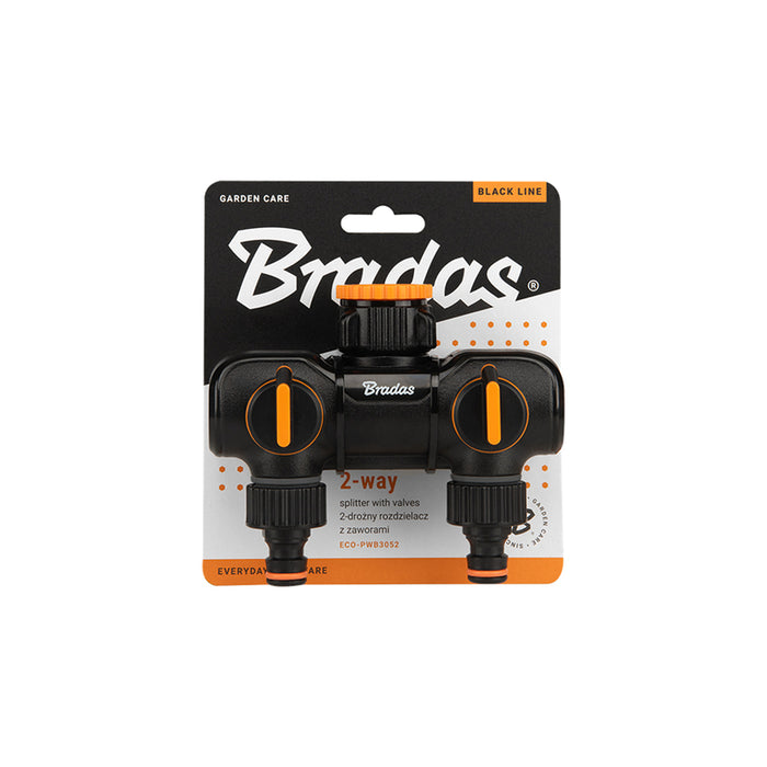 РАЗПРЕДЕЛИТЕЛ ЗА ВОДА ДВУПЪТЕН BLACK LINE BRADAS ECO-PWB3052