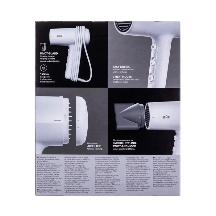 Braun HD 2.1 със сешоар 2100 W Бял