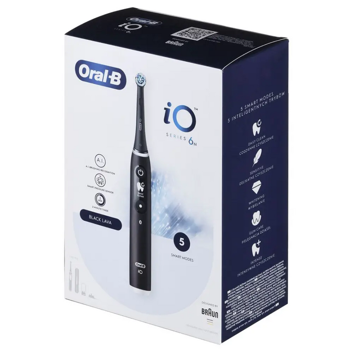 BRAUN ORAL-B ЕЛЕКТРИЧЕСКИ ИНСТРУМЕНТ IO 6N ЧЕРЕН ОНИКС черен