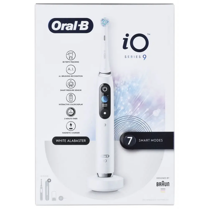 Braun Oral-B iO Series 9 Бяла електрическа четка за зъби