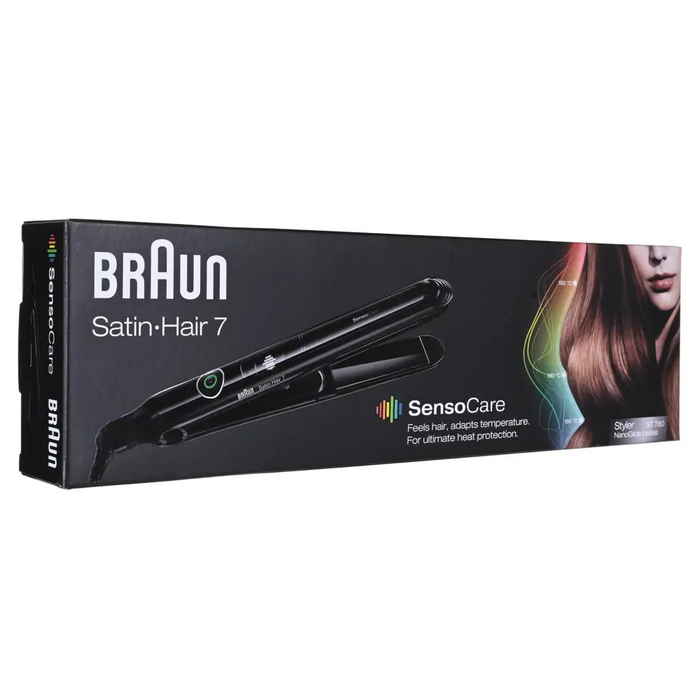 Braun Satin Hair 7 SensoCare ST780 Преса за изправяне Черна