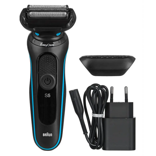 Braun Series 5 51-M1000s Самобръсначка с фолио Черен Син