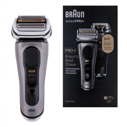 Braun Series 9 Pro + 9515s Самобръсначка 6 броя Металик