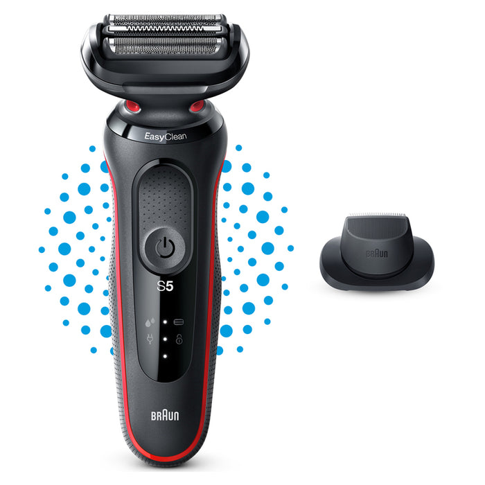 Самобръсначка BRAUN WET & DRY 51-R1200S RED ВОДОУСТОЙЧИВОСТ