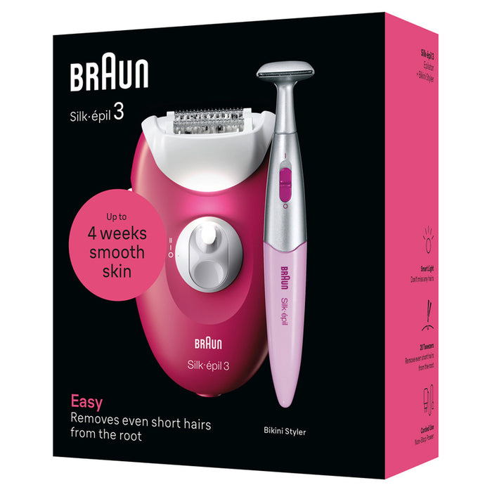 Епилатор BRAUN 3-202 РОЗОВ