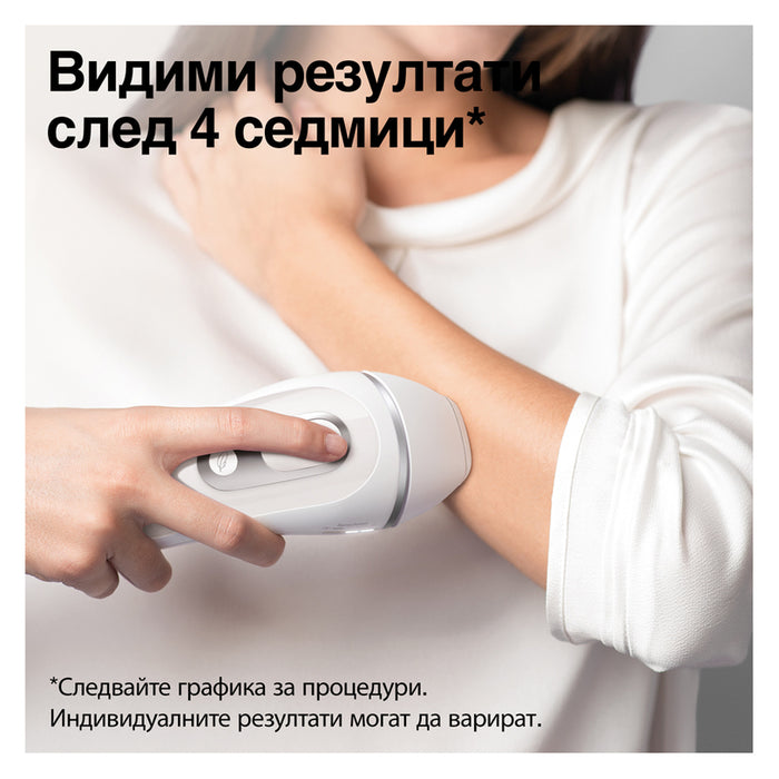Фотоепилатор BRAUN SILK EXPERT PRO 3 PL3132 РАБОТА НА БАТЕРИЯ, БРОЙ ИМПУЛСИ 300000, БЯЛ