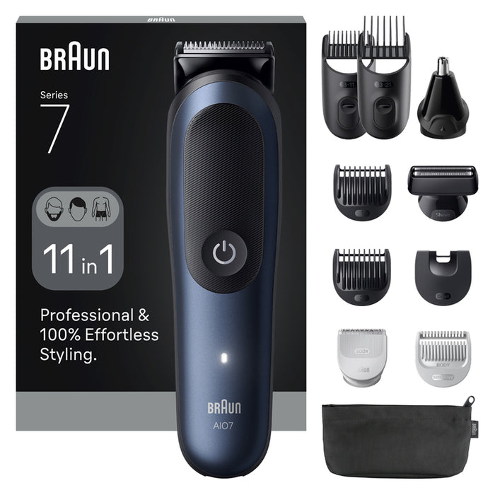 Машинка за подстригване/тример Braun 80789907, тъмносиня, 21 литиево-йонна (Li-Ion)