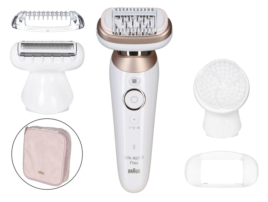Braun Silk-épil 9 Flex 9-360 3D 40 пинсети Розов, Бял