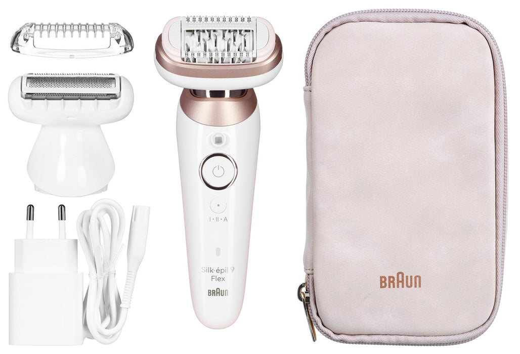 Braun Silk-épil 9 Flex 9-030 3D 40 пинсети розово, бяло