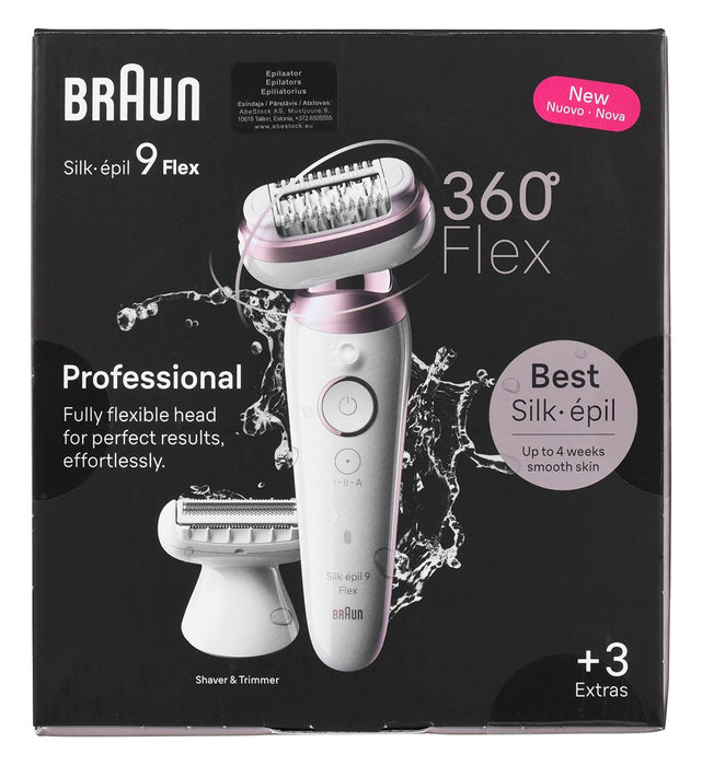Braun Silk-épil 9 Flex 9-030 3D 40 пинсети розово, бяло