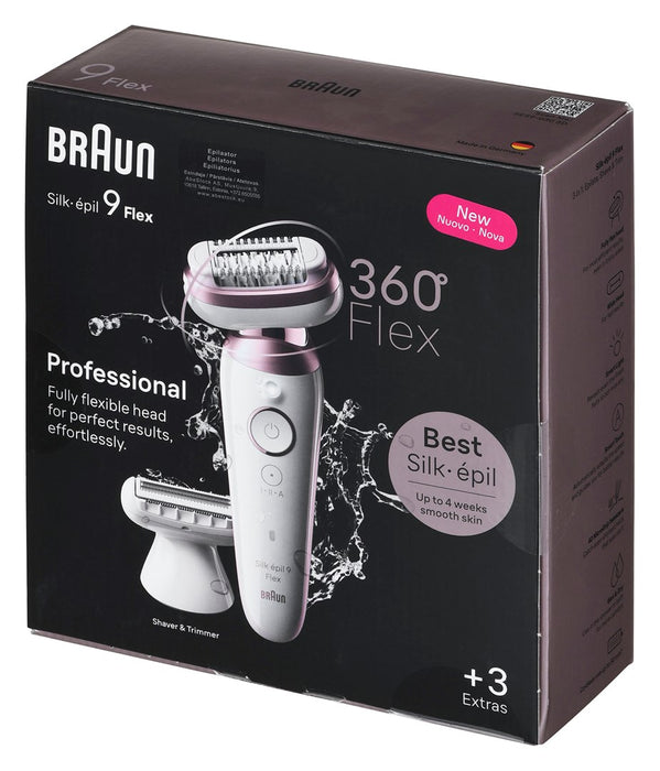 Braun Silk-épil 9 Flex 9-030 3D 40 пинсети розово, бяло
