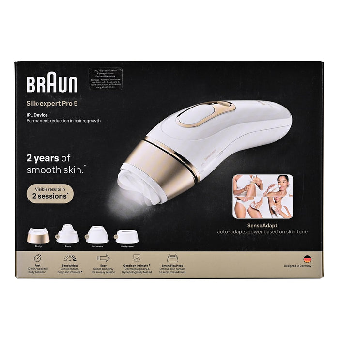 Епилатор Braun Silk-expert Pro IPL PL5431 Златен, Бял
