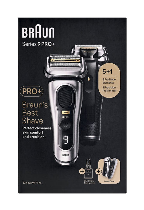 Braun Series 9 Pro 9577cc Самобръсначка с фолио, сребриста