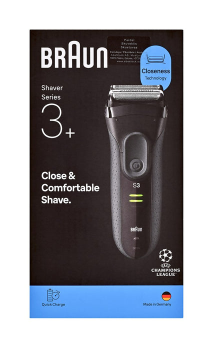 Braun Serie 3 3000S Самобръсначка с фолио, сива