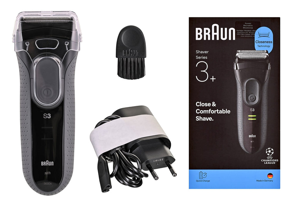 Braun Serie 3 3000S Самобръсначка с фолио, сива