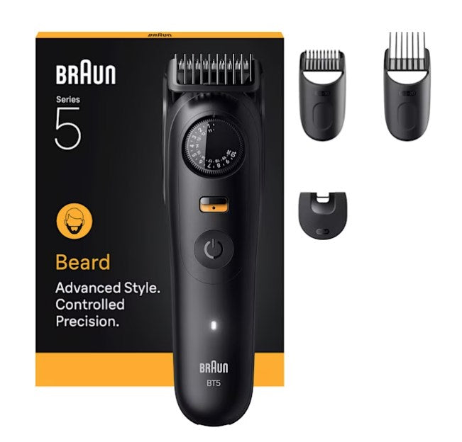 Тример за брада Braun BeardTrimmer 9 BT5520, батерия 40, 2 см, мокро и сухо, черен