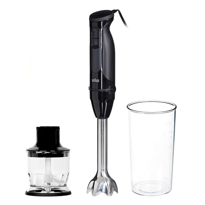 Braun MultiQuick 3 MQ30201M Пасатор 0.6 L 900 W Черен, Сатинирана стомана