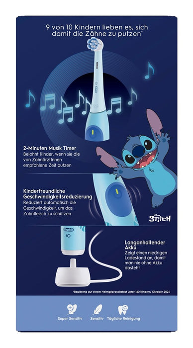 Oral-B iO Kids Stitch Детска въртяща се четка за зъби синя