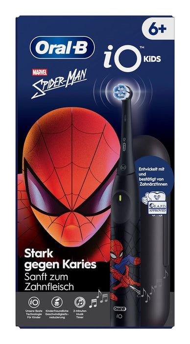 Oral-B iO Kids Spiderman Детска въртяща се четка за зъби Черна