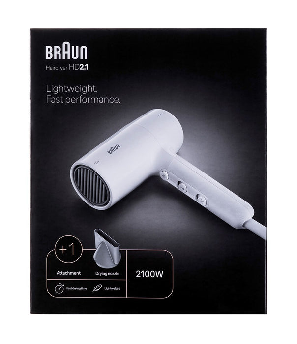 Braun HD 2.1 със сешоар 2100 W Бял