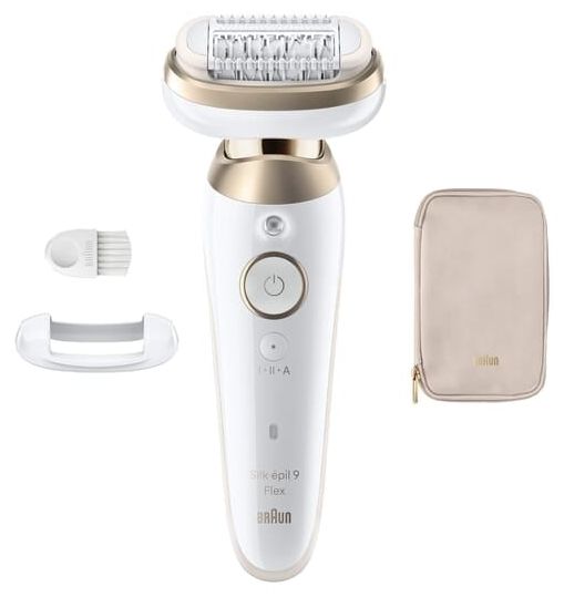 Епилатор Braun - Silk·épil 9 Flex 9-011 3D, бял/златист