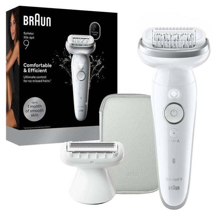 Епилатор Braun - SES 9-030, 2 степени, бял/сребрист