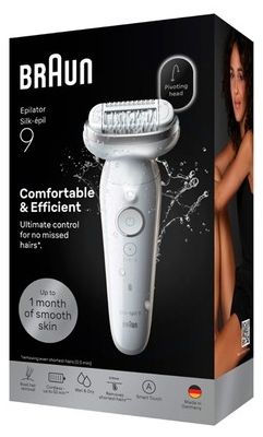 Епилатор Braun - SES 9-000, 2 степени, бял/сребрист