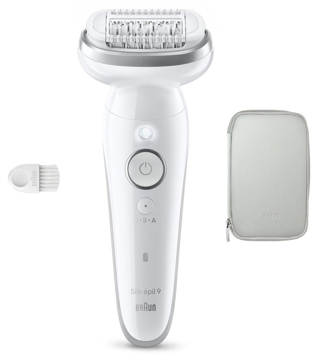 Епилатор Braun - SES 9-000, 2 степени, бял/сребрист