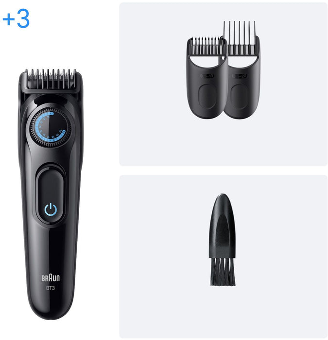 Тример за брада Braun - BT3520, Black/Blue