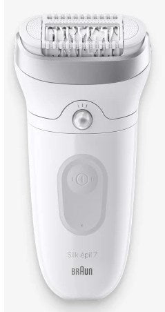 Епилатор BRAUN 7-081 БЯЛ, МИЕЩА СЕ ГЛАВА