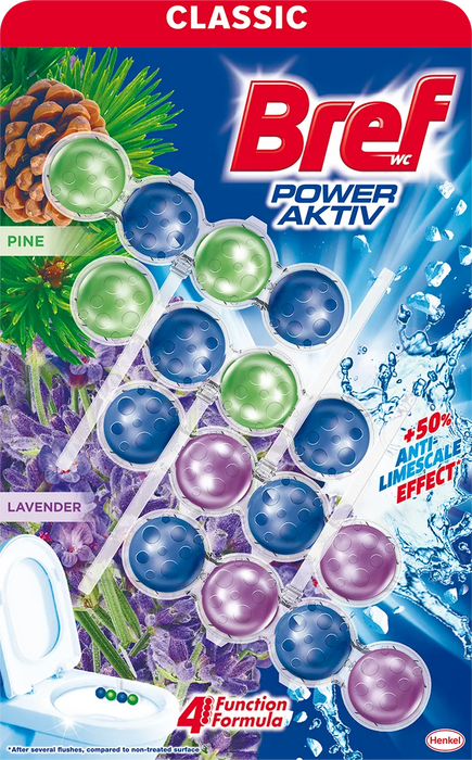 Ароматизатор за тоалетна Power Aktiv, 4x50g, 200 g