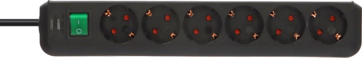 РАЗКЛОНИТЕЛ 6 ГНЕЗДА 3M ЧЕРЕН ECO КЛЮЧ