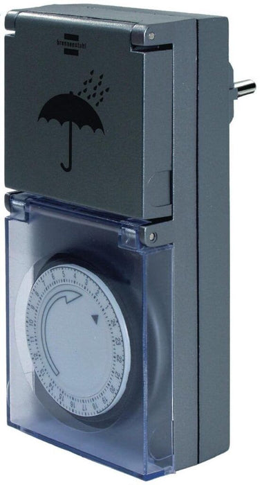 Механичен таймер Brennenstuhl - MZ-44DE, 24-часов, IP44