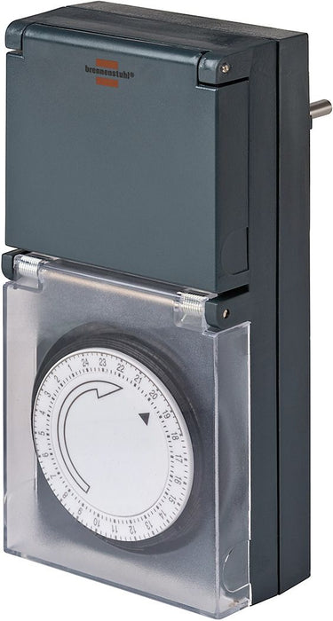 Механичен таймер Brennenstuhl - MZ-44DE, 24-часов, IP44