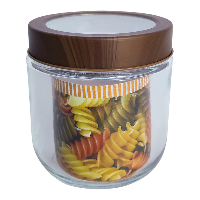 БУРКАН С ПРОЗРАЧНА КАПАЧКА 350 ML WOOD BRIO