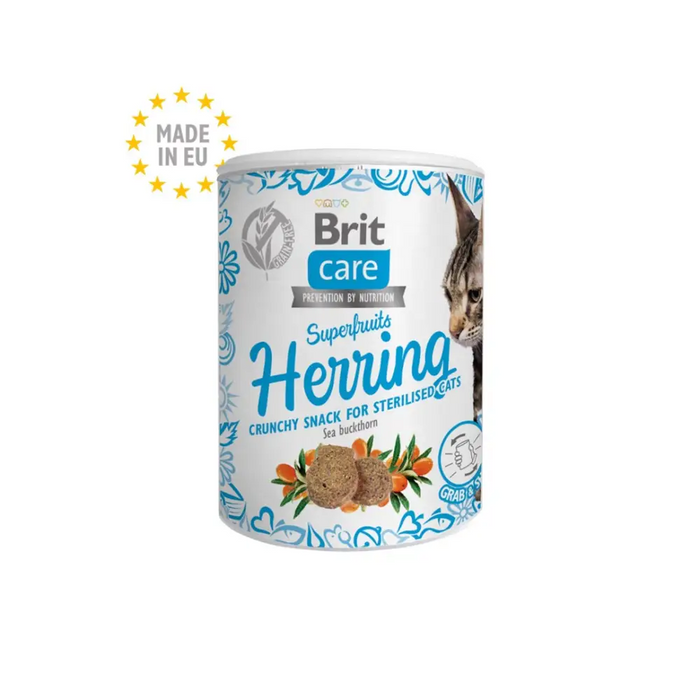 BRIT Care Cat Snack Superfruits Herring - лакомство