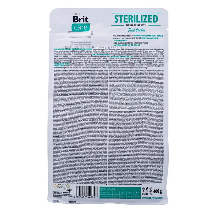 BRIT Care Grain-Free Sterilized Urinary - суха храна