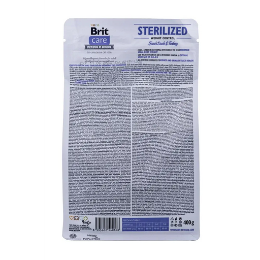 BRIT Care Grain-Free Sterilized Weight Control - суха храна