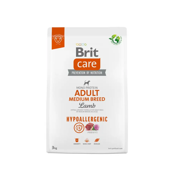 BRIT Care Hypoallergenic Adult Medium Breed Lamb - суха